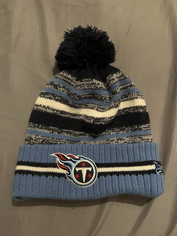 NFL Tennessee Titans Gorro Invierno Sombrero Talla Única Rayas Foto 1 de 4