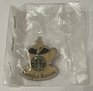 Starbucks Old Logo Certified Barista Large Coffee Mug Pin - Bild 1 von 2