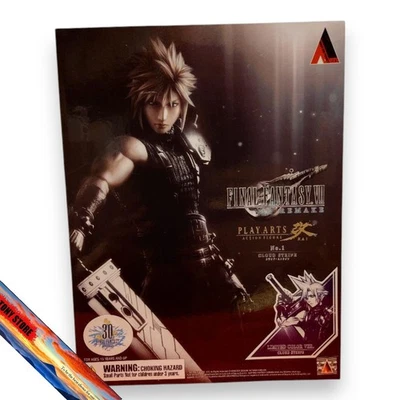 PLAY ARTS Kai Cloud Strife Final Fantasy VII FF7 Remake Figure n.1 GIOCO JP - Immagine 1 di 4
