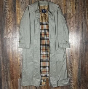 Vintage Burberrys Trench Coat Men’s Size 48 Nova Check Lining Removable Liner - Bild 1 von 22