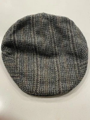 Country Gentleman Newsboy Cabbie Flat Cap Orange Gray Tweed.  Sz L - Image 1 of 4