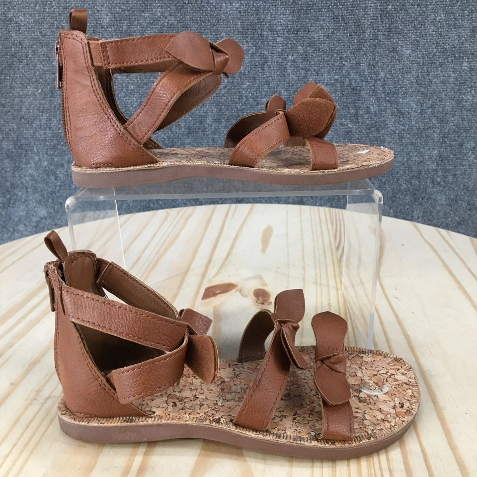 Sandalias OshKosh B'gosh Niños 13 Winonag Gladiador Marrón Informales Punta Abierta Planas Foto 1 de 4