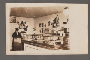 Clitherall MINNESOTAS RPPC c1910 ICE CREAM PARLOR Soda Fountain Store #4 - Picture 1 of 2