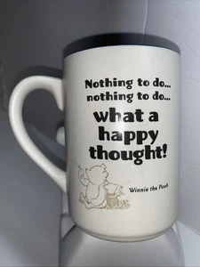Winnie Puuh Hallmark Disney Tasse 14oz Nothing to do what a happy thought Tasse - Bild 1 von 17