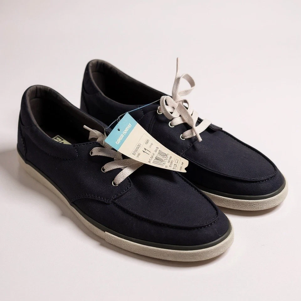 Reef Deckhand 3 Navy Grey Canvas Boat Shoes Men's Size 11 - Image 1 of 4