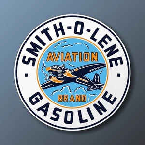 SMITH-O-LENE AVIATION Vintage Gasoline Logo Work Shirt S-6X, ML-3XLL New - Picture 1 of 15