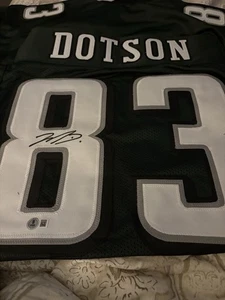 Jahan Dotson Autogramm AUTO signed Trikot Eagles Beckett COA - Bild 1 von 9