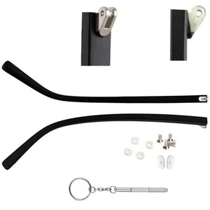 Eyeglasses Arms 1 Pair Glasses Sunglasses Temple TR90 Plastic Frame Double Te... - Picture 1 of 7