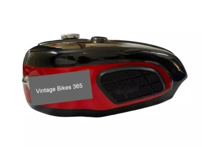 APTO PARA Tanque de combustible Triumph Trophy TR25W rojo y negro 250CC 1969-71 con tapa Foto 1 de 4