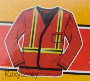 Espeluznante Pueblo Trabajador de la Construcción Disfraz Mangas Largas Camiseta Talla 5-7 Nueva en Paquete - Imagen 1 de 2