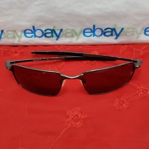 Vintage & Rare/ OAKLEY Square Wire T 64-022NC LA 9H Light Brown 130mm Sunglasses - Picture 1 of 24