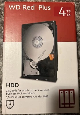 Red Plus 4TB Internal SATA NAS Hard Drive for Desktops - Image 1 of 4
