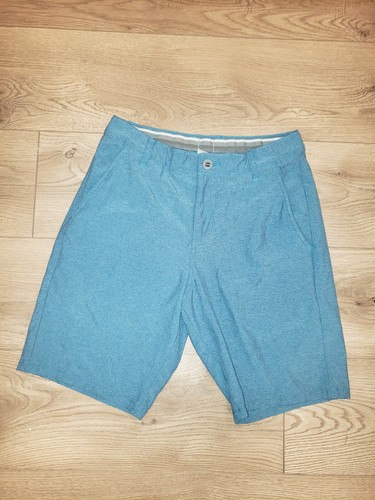 (28) Pantaloncini corti uomo PUMA blu casual chino logo sportivo.