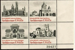 Scott 1838-1841 15¢ American Architecture MNH Free shipping in USA! - Picture 1 of 1