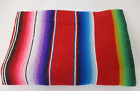Mexican Blanket, Throw, Rug, Multi Woven Stripes, Picnic, Festival, Camping M123