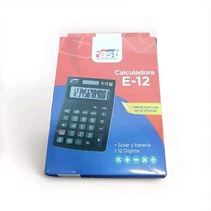 Fast Product E-12 Calculator Solar And Battery Power - Picture 1 of 4
