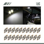 20X White 31Mm 2-Smd-5730 Car Bulbs Interior Festoon Led Lights For Dome Map