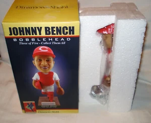 2011 Dinsmore & Shohl Cincinnati Reds Hall Of Fame Johnny Bench Bobblehead NEW - Picture 1 of 5