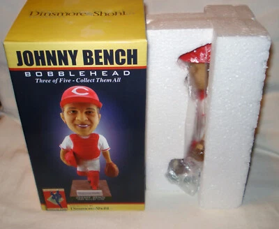 2011 Dinsmore & Shohl Cincinnati Reds Hall Of Fame Johnny Bench Bobblehead NEW - Image 1 of 4