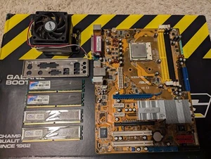 Asus M2N4-SLI Rev 1.02G nForce4 + Athlon X2 4200+ + 3GB COMBO - Picture 1 of 3