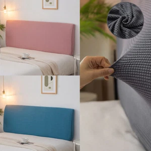 Stretch Bedroom Headboard Slipcover Dustproof Bed Head Spread Protector Cover A - Picture 1 of 40