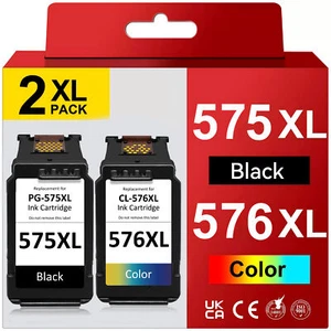 SET Patronen für Canon PG-575 576 XL PIXMA TS3550i TS3551i TR4750i TR4751i XL - Bild 1 von 12