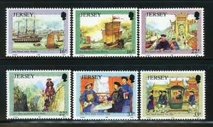 Great Britain Jersey MNH Complete Set #587-592 William Mesny Stamps - Imagen 1 de 1