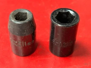 Impact metrische Steckschlüsseleinsätze 1/2" Antrieb 11 mm und 14 mm hochwertig ex RAF - Bild 1 von 5