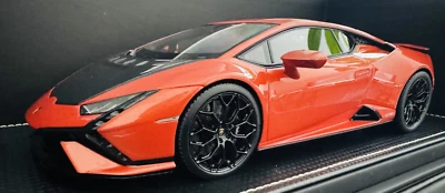 MR Collection Modelo Lamborghini Huracan S 1:18 Modelo Coche Naranja sobre Negro/Naranja Foto 1 de 4