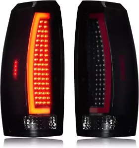 ESCALADE EXT 2007 - 2013 TAIL LIGHTS LEFT + RIGHT LED SMOKED LENS - Picture 1 of 10