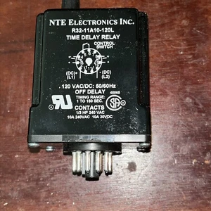 Relé de retardo de tiempo NTE R32-11A10-120 ML DPDT 10 amperios 120 VAC envío gratuito EE. UU. - Imagen 1 de 5