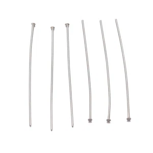 1000 Stck. 304 Edelstahl Flachkopf Stifte gebohrt Fundstücke Qualität Auswahl 9 Größe - Bild 1 von 2