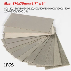 80-3000 grit Diamond Sharpening Stone Whetstone Knife Chisel Sharpener 6.7''x3'' - Picture 1 of 6