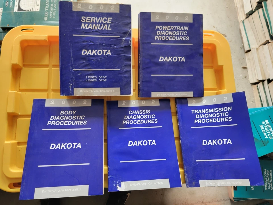 Dodge Dakota 2002 camioneta pickup fabricante de equipos originales conjunto manual de servicio de tienda Foto 1 de 1