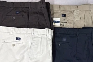 Neue Dockers Freizeithose mit erweiterbarem Bund Plissee vorne/Reißverschluss für Herren - Auswahl - Bild 1 von 6