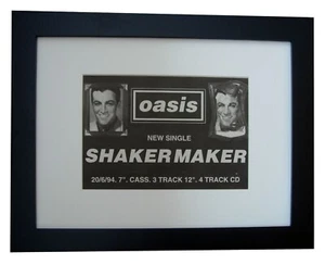OASIS+SHAKERMAKER+FRAMED ORIGINAL MUSIC PRESS ADVERT 1994+EXPRESS GLOBAL SHIP - Imagen 1 de 8