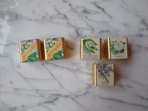 Caswell-Massey Fragrant Bath Cubes 5 pcs Lily Of The Valley(3) Gardenia Lavender - Picture 1 of 12