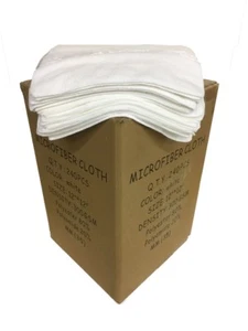 240 Microfiber White 12"x12" Cleaning Detailing Cloths Towels Auto 300GSM - Picture 1 of 2