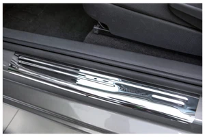 Listones de entrada de diseño exclusivo V2A adecuados para Skoda Rapid a partir del año 2012- - Imagen 1 de 5