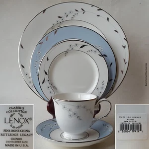 Juego de 5 piezas Lenox RUTLEDGE LEGACY: taza con patas + platillo + pan + ensalada + plato de cena - Imagen 1 de 24