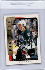 BRIAN LEETCH 1996-97 BE A PLAYER PINNACLE AUTO *16384