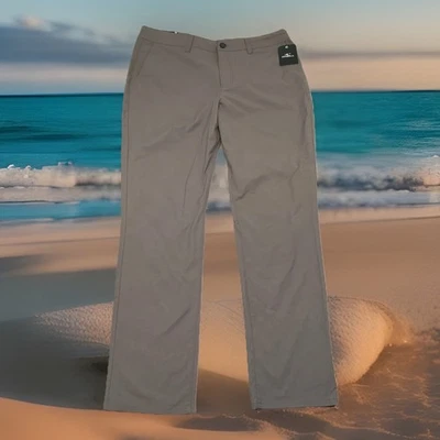 O’Neill Hyperdry Hybrid Pants Mens Sz 36x32 Standard Fit Stretch Chinos Gray NEW - Image 1 of 4