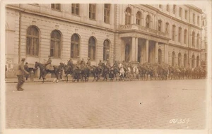 Latvia - RIGA - German troops passing in front of the City Council during World - Picture 1 of 2