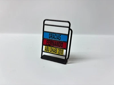 PITBOARD ALONSO 1:43 1:18 1:24 1:12 mclaren MCL33 ABU DHABI 2018 F1 - Immagine 1 di 2