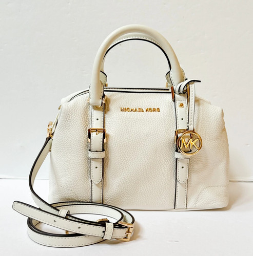 Borsa a tracolla Michael Kors Bedford Legacy (Op Wht) in pelle ciottolata nuova con etichette ultimo 1