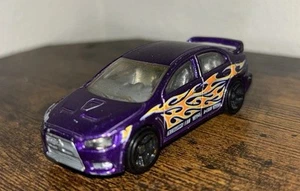 2012 Hot Wheels 2008 Mitsubishi Lancer Evolution HW Heat Fleet 8/10 #158/247 - Picture 1 of 4