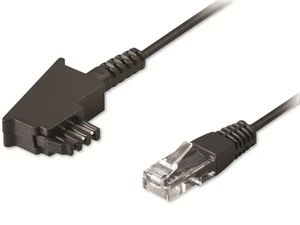 GOOBAY DSL-Anschlusskabel, TAE/F, 8P2C, schwarz, 15 m - Bild 1 von 1