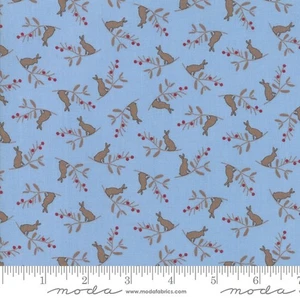 Cottontail Cottage Bunny Hill Designs Moda Fabrics Blue 18”x42” Half Yard - Picture 1 of 5