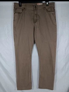Mens Wrangler Slim Straight 38x30 khaki pants. 0366 - Picture 1 of 7