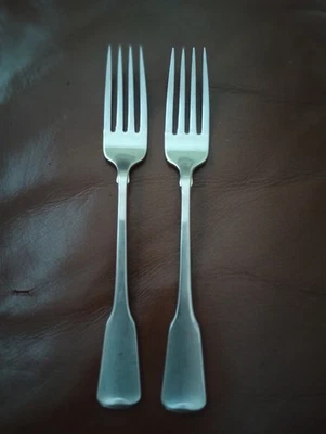 ONEIDA AMERICAN COLONIAL DINNER FORKS CUBE MARK LOT 3 PC - Image 1 of 2